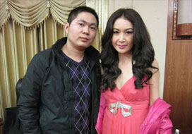 广州顺盈与明星合影