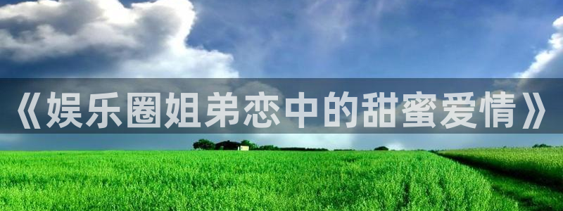 顺盈娱乐：《娱乐圈姐弟恋中的甜蜜爱情》