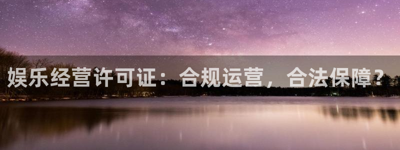 顺盈娱乐：娱乐经营许可证：合规运营，合法保障？